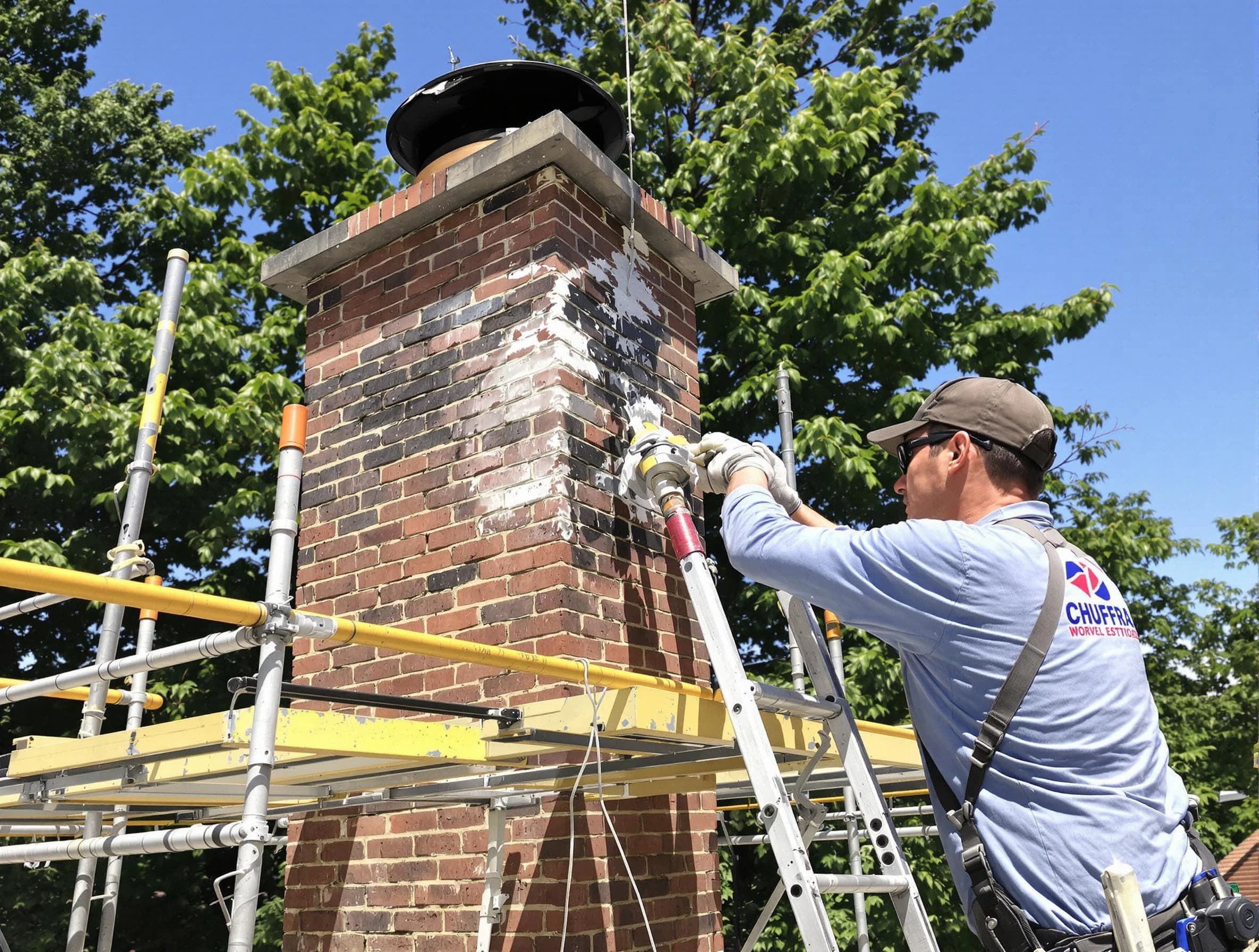 Structural chimney repair by Woodstock Chimney Sweep in Woodstock, GA