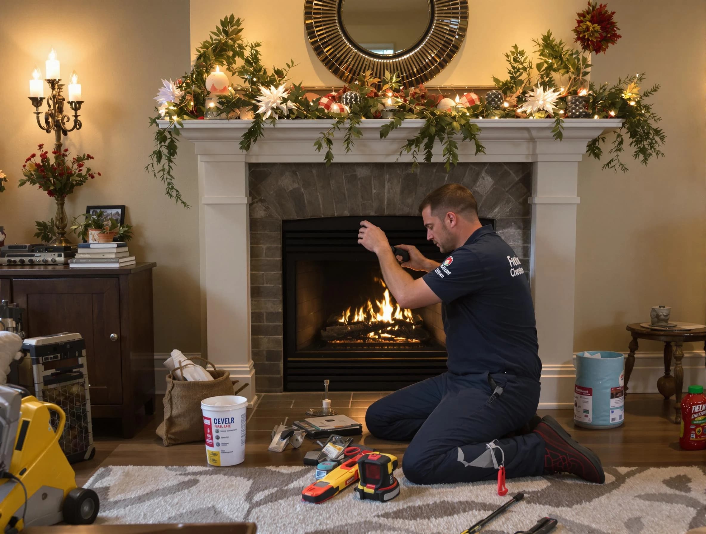 Woodstock Chimney Sweep offering fireplace maintenance services in Woodstock, GA