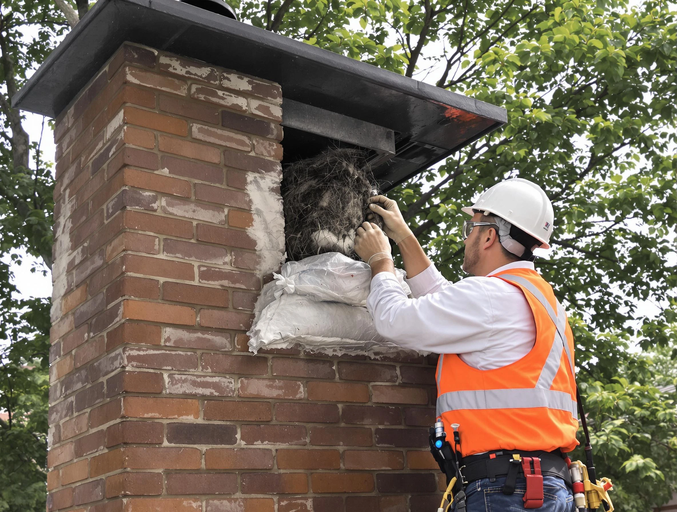 Humane removal of debris and animals by Woodstock Chimney Sweep in Woodstock, GA