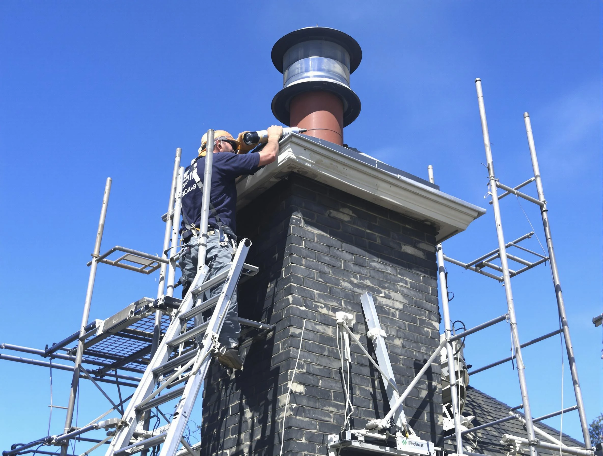 Sturdy chimney crown finished by Woodstock Chimney Sweep in Woodstock, GA